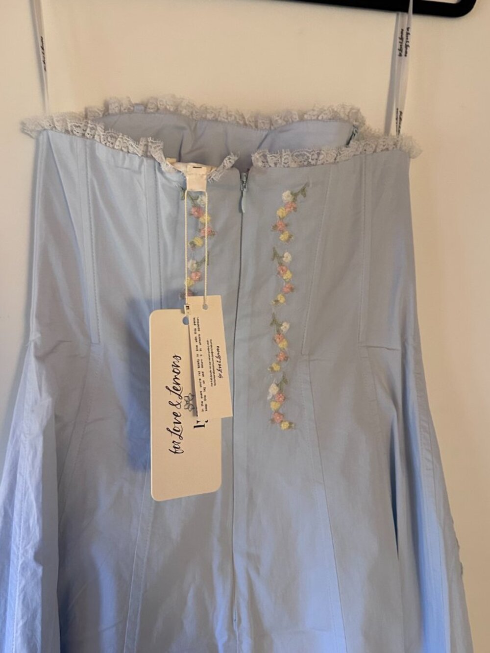 NWT For Love and Lemons Baby Bows Patchwork Mini - Picture 5 of 7